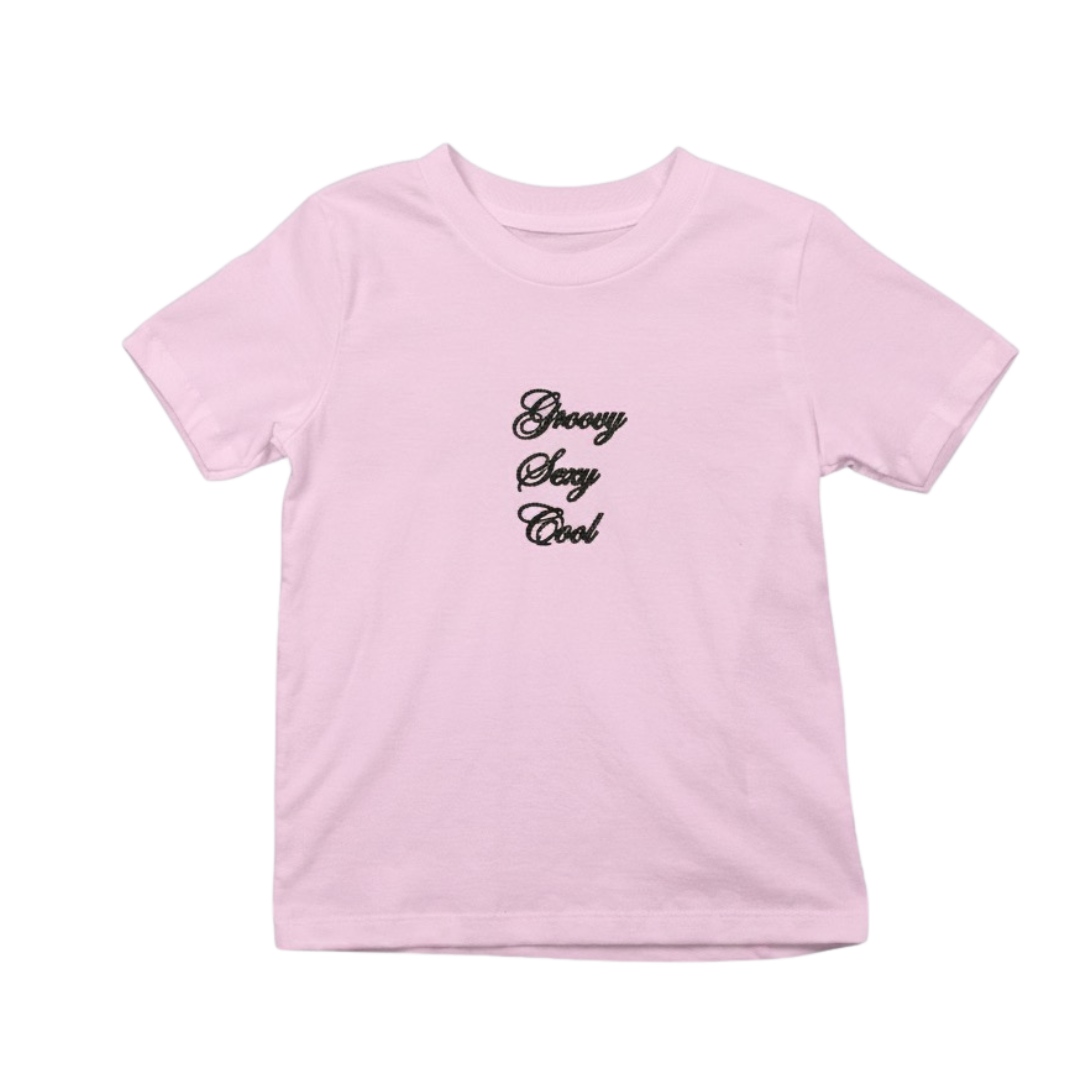 Groovy Sexy Cool Embroidered Baby Tee