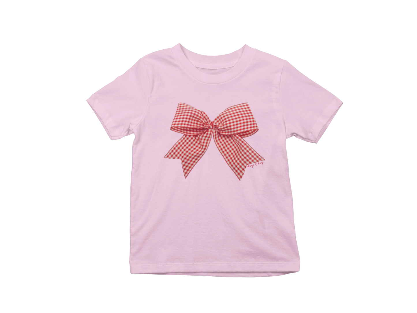 Gingham Bow Baby tee