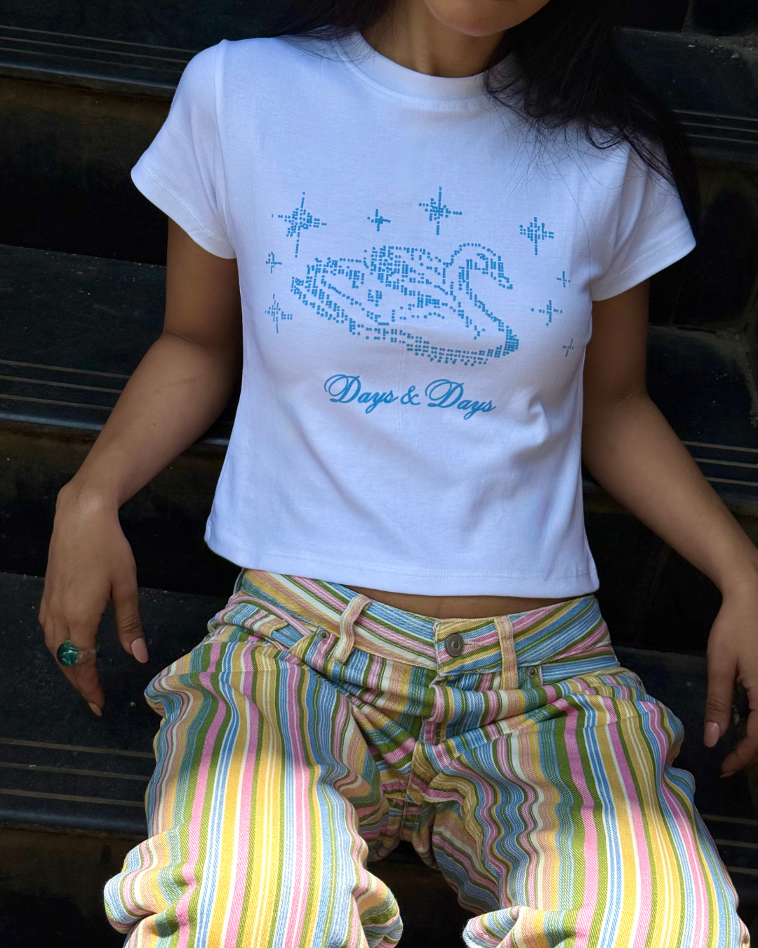 Dotted Swan Baby Tee