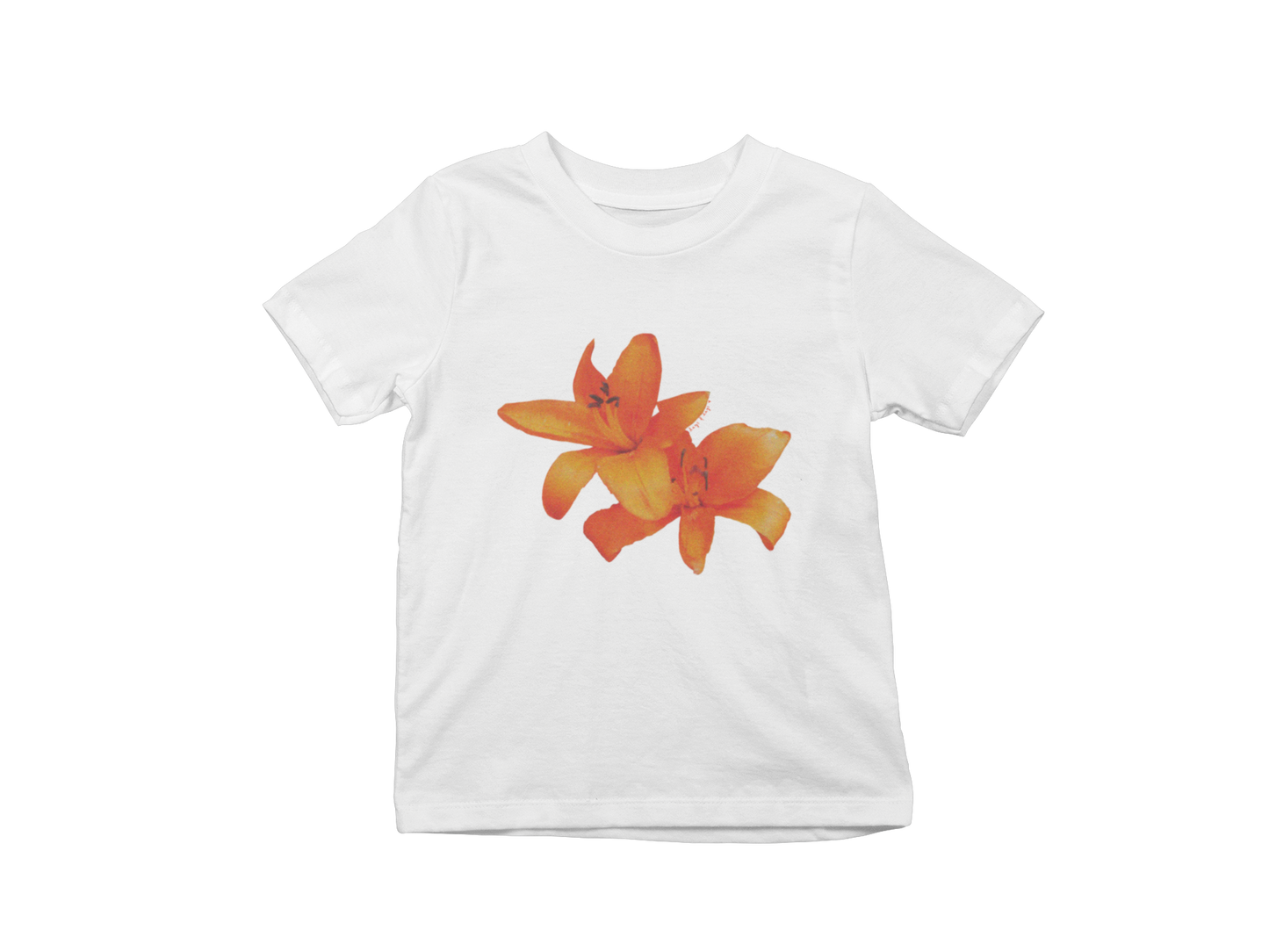 Orange Lillies Baby Tee