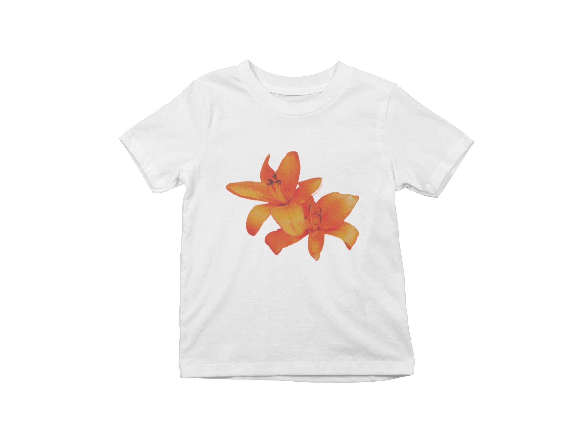 Orange Lillies Baby Tee
