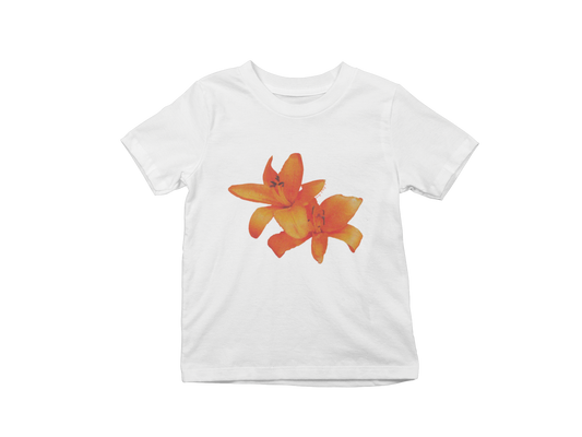 Orange Lillies Baby Tee