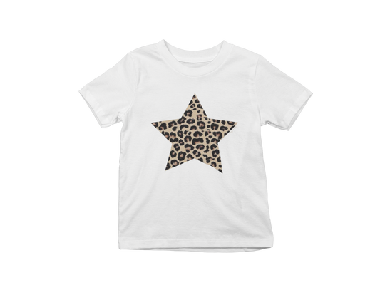 Cheetah Star Baby Tee