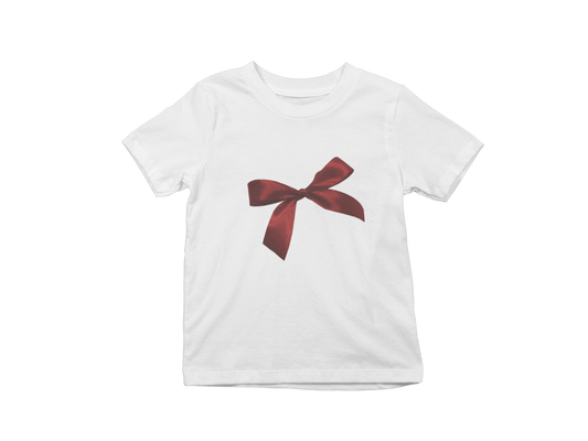 Red bow Baby tee