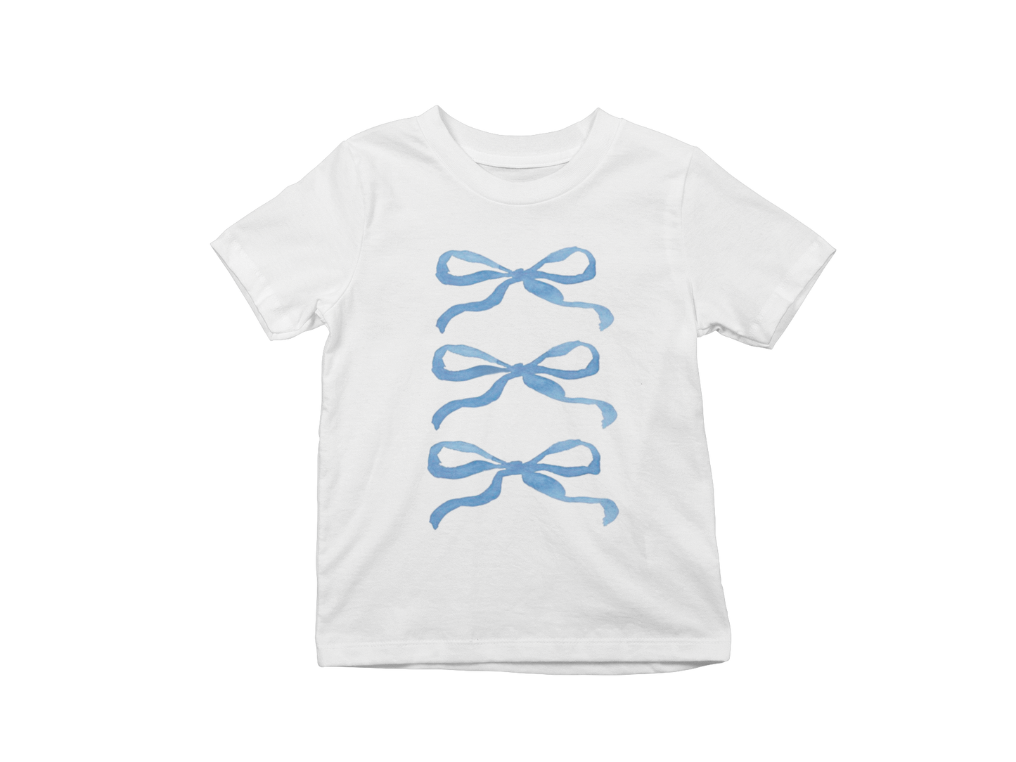 Blue bows Baby Tee