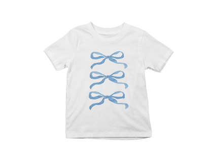 Blue bows Baby Tee