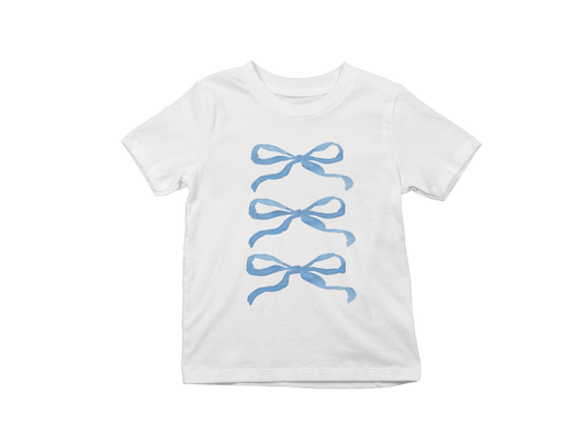 Blue bows Baby Tee