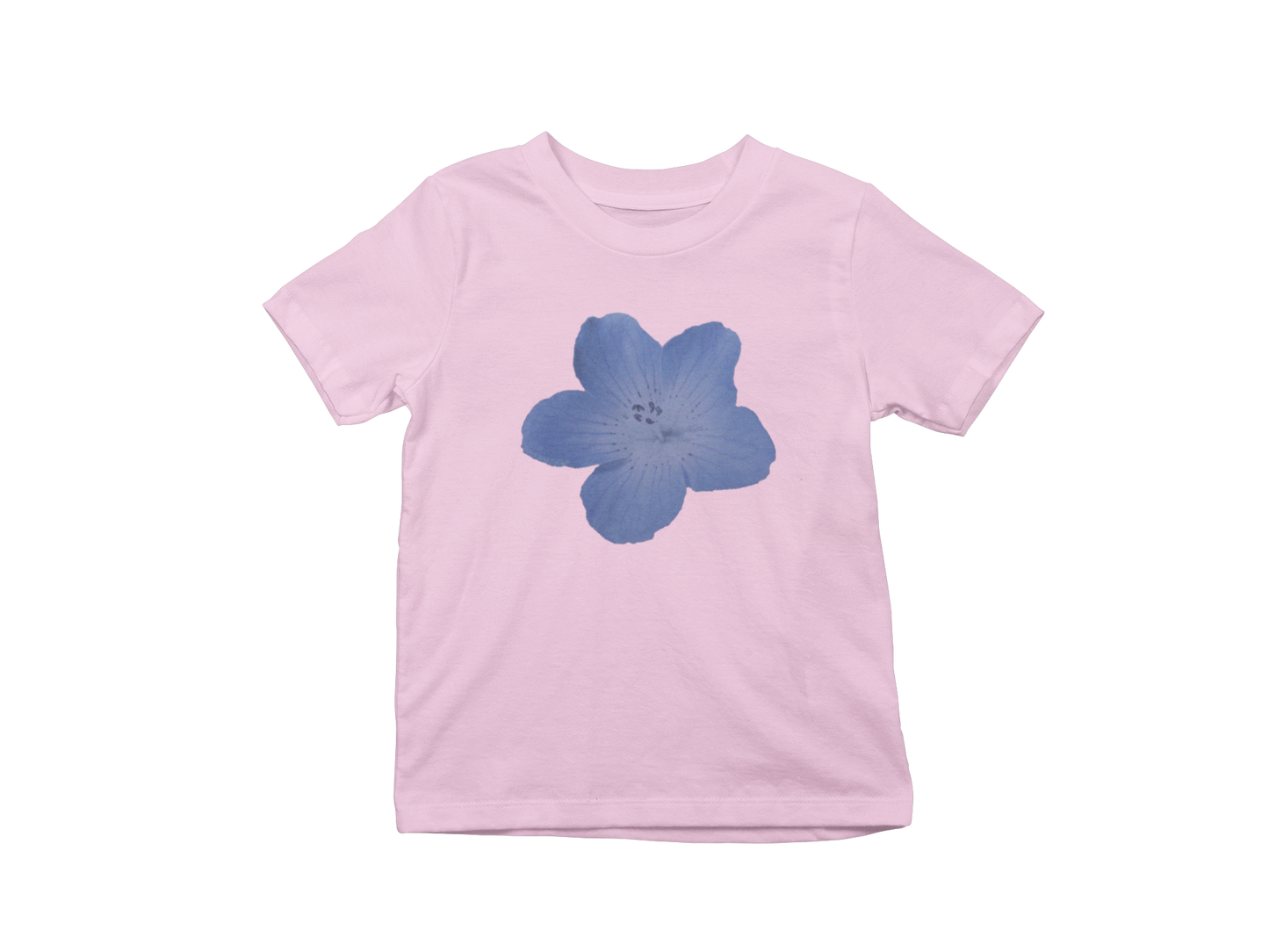 Blue flower Baby tee