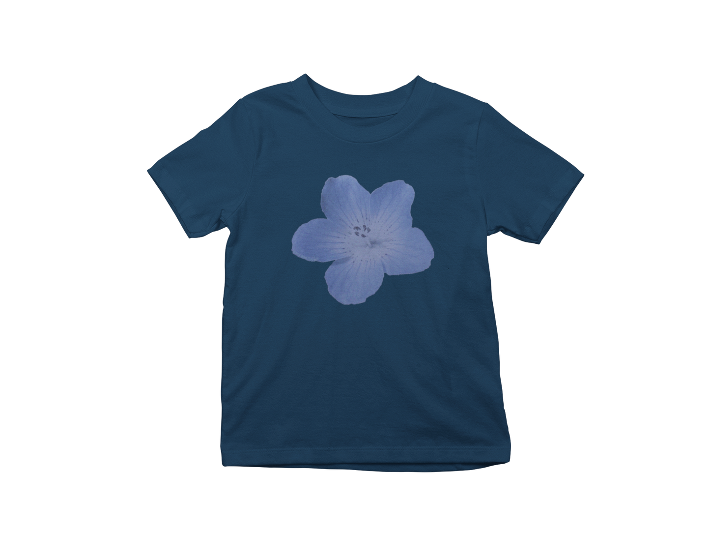 Blue flower Baby tee