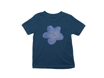 Blue flower Baby tee