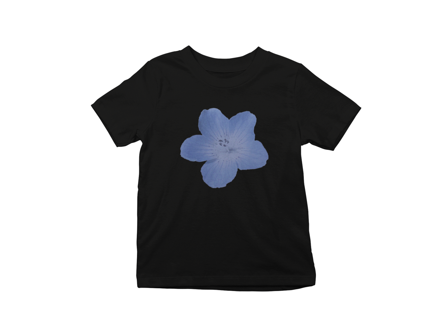 Blue flower Baby tee