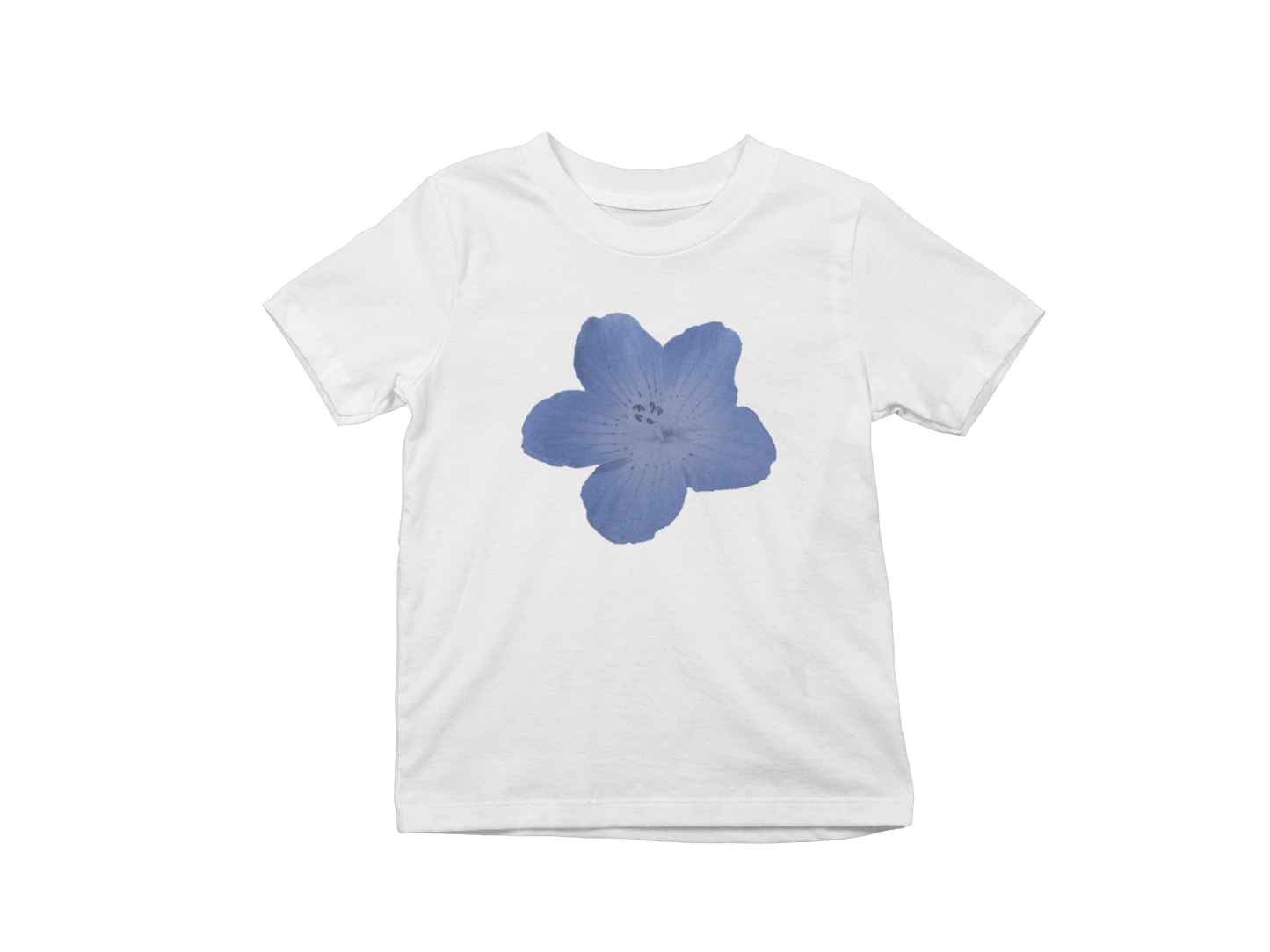 Blue flower Baby tee