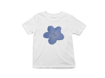 Blue flower Baby tee