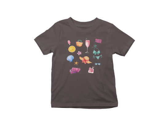 Beachy Baby Tee- Brown
