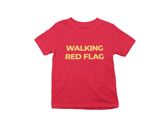 Walking Red Flag Baby Tee