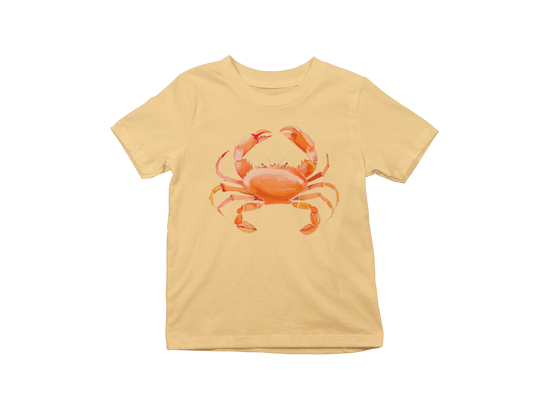 Crabby Baby Tee- Beige Yellow