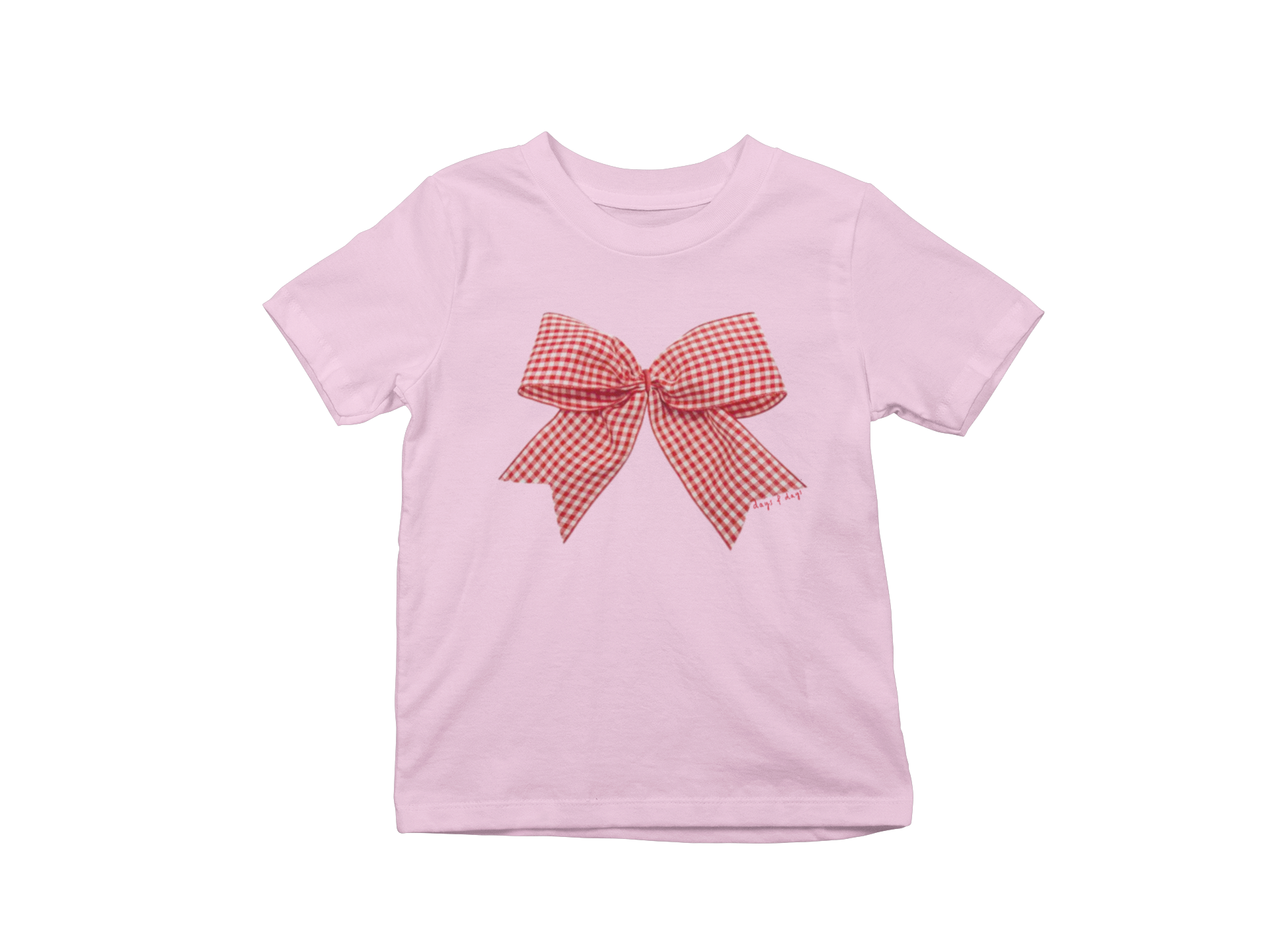 Gingham Bow Baby tee