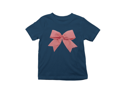 Gingham bow Baby Tee