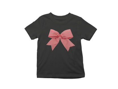 Gingham bow Baby Tee