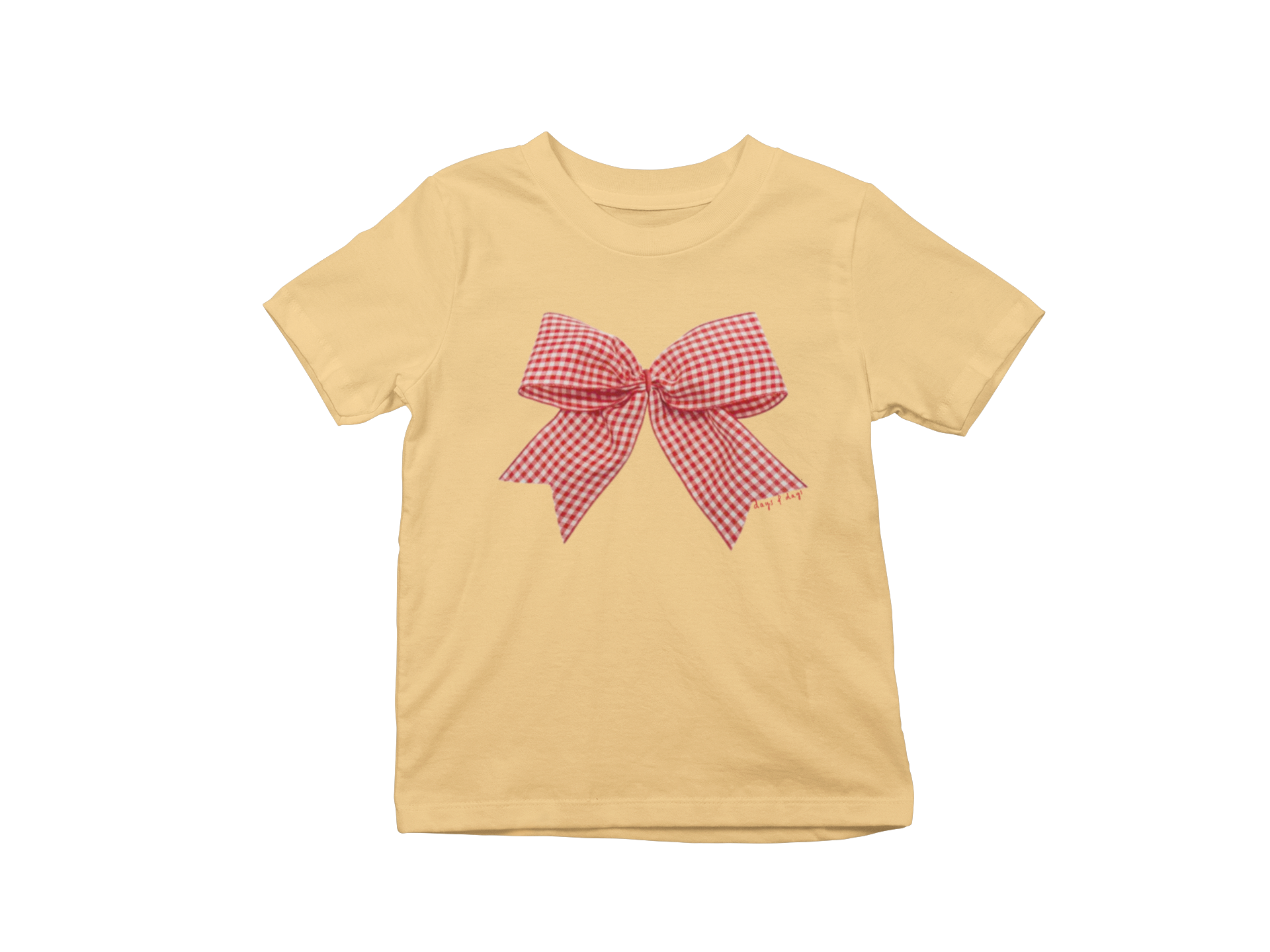 Gingham Bow Baby tee