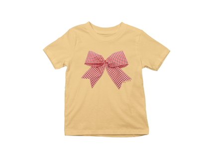 Gingham bow Baby Tee