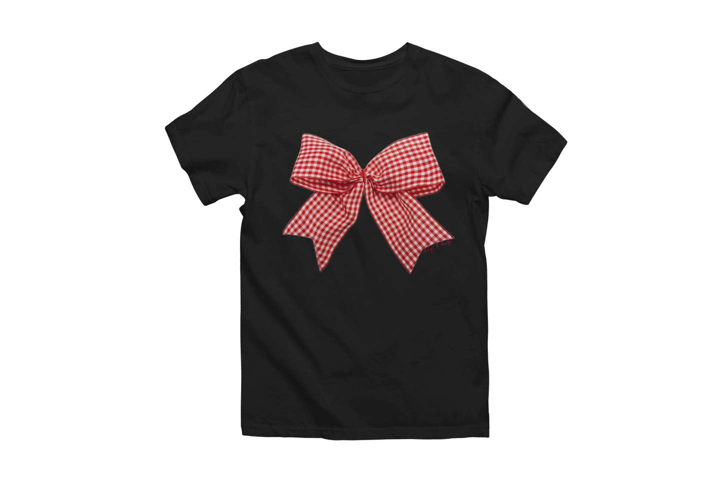 Gingham bow Classic Tee