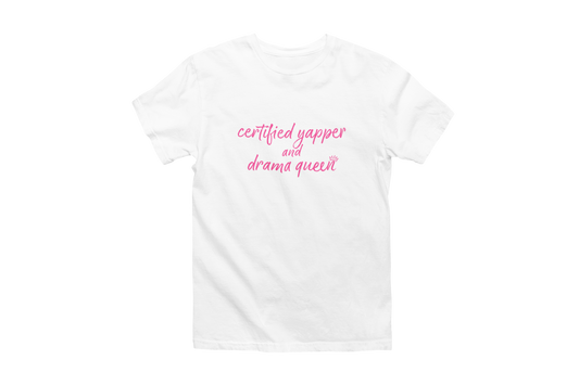 Certified Yapper Classic Tee- White